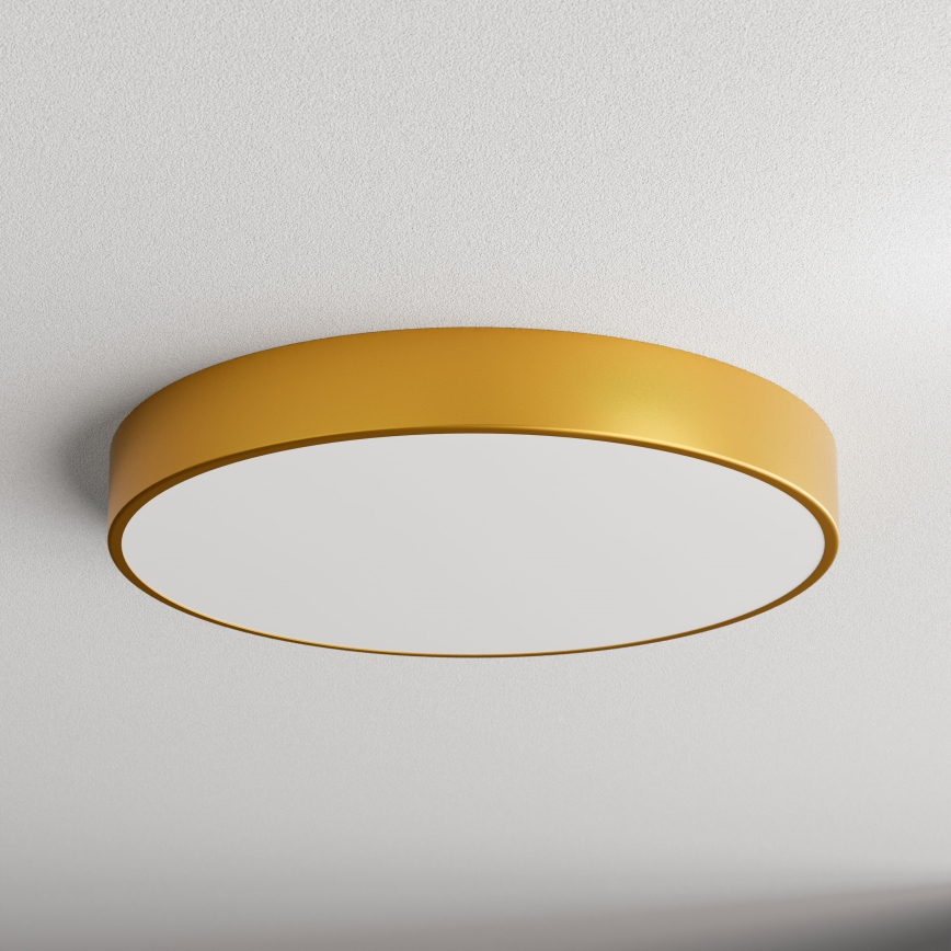 Plafón con sensor CLEO 5xE27/24W/230V diámetro 60 cm dorado