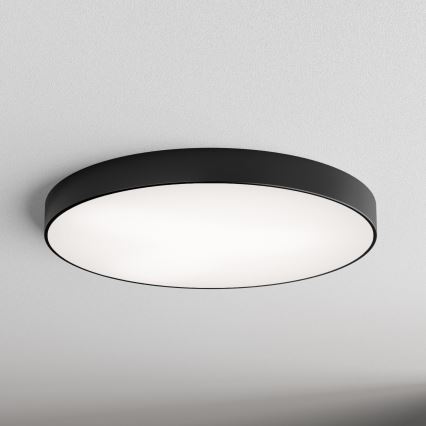 Plafón con sensor CLEO 6xE27/24W/230V diámetro 80 cm negro