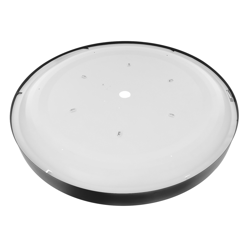 Plafón con sensor CLEO 6xE27/24W/230V diámetro 80 cm negro