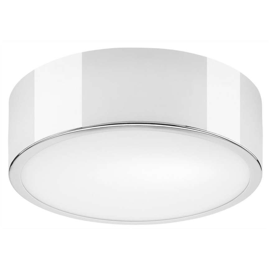 Plafón DANTE 1xE27/60W/230V diá. 26 cm cromo brillante
