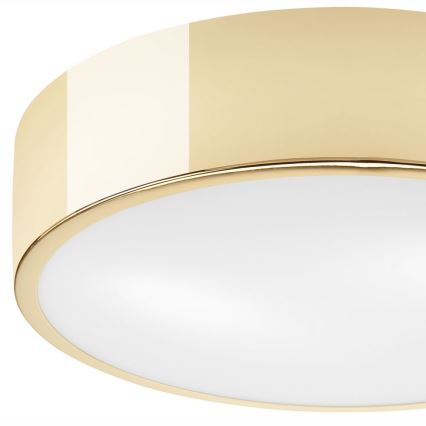 Plafón DANTE 2xE27/60W/230V diá. 36 cm dorado