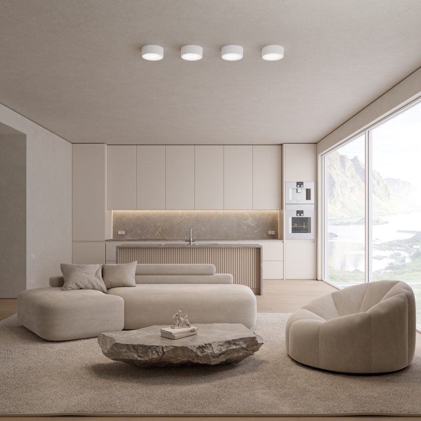 Plafón de baño CLEO 1xE27/24W/230V diá. 20 cm blanco IP54