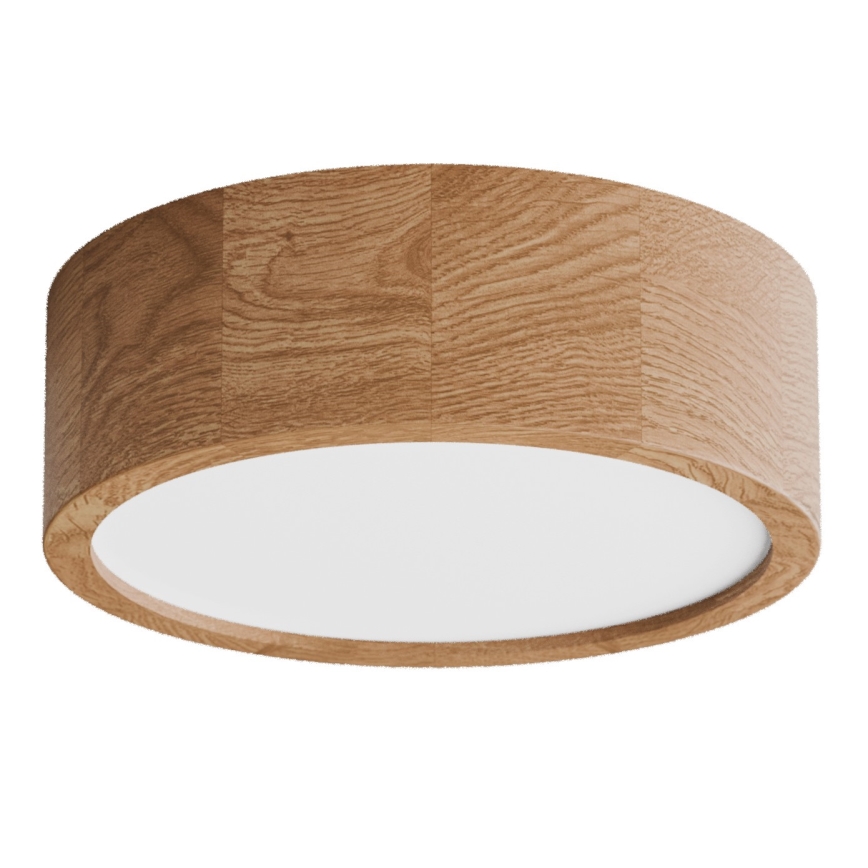 Plafón de baño CLEO 2xE27/24W/230V IP54 diá. 27,5 cm roble