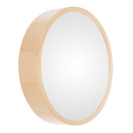 Plafón de baño CLEO 3xE27/24W/230V IP54 diá. 37,5 cm pino
