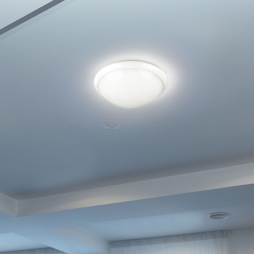 Plafón de baño con sensor 1xE27/60W/230V IP44 ø 29,6 cm