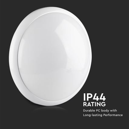 Plafón de baño con sensor 1xE27/60W/230V IP44 ø 29,6 cm