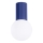 Plafón de baño HALO 1xG9/8W/230V diá. 12 cm IP44 azul