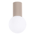 Plafón de baño HALO 1xG9/8W/230V diá. 12 cm IP44 beige
