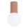 Plafón de baño HALO 1xG9/8W/230V diá. 12 cm IP44 marrón