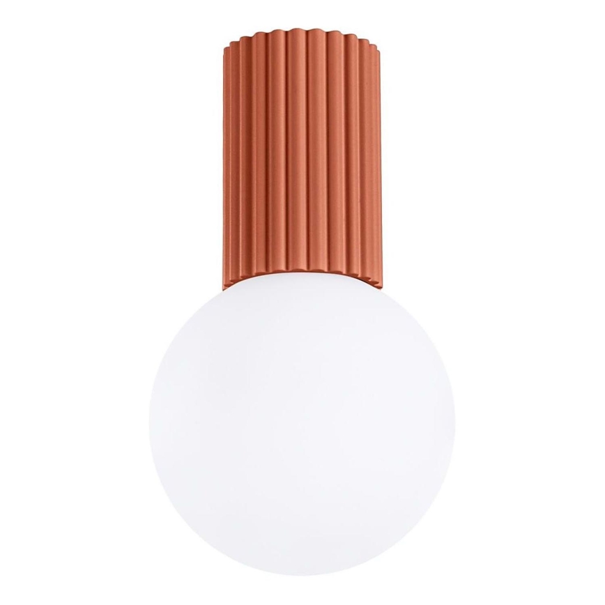 Plafón de baño HALO 1xG9/8W/230V diá. 12 cm IP44 naranja