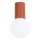 Plafón de baño HALO 1xG9/8W/230V diá. 12 cm IP44 naranja