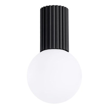 Plafón de baño HALO 1xG9/8W/230V diá. 12 cm IP44 negro