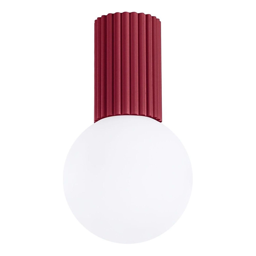 Plafón de baño HALO 1xG9/8W/230V diá. 12 cm IP44 rojo