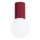 Plafón de baño HALO 1xG9/8W/230V diá. 12 cm IP44 rojo