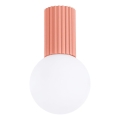 Plafón de baño HALO 1xG9/8W/230V diá. 12 cm IP44 rosa
