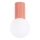 Plafón de baño HALO 1xG9/8W/230V diá. 12 cm IP44 rosa