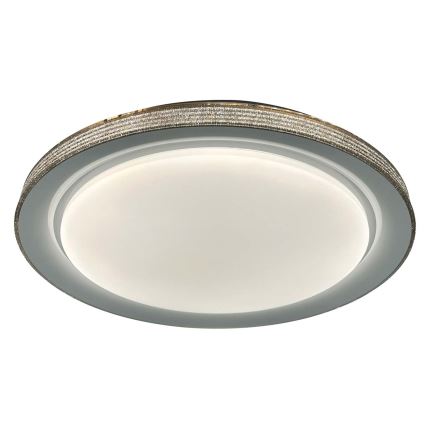 Luz de techo LED regulable para baño GRAŻYNA LED/72W/230V 3000-6000K diá. 51 cm IP44 gris + control remoto