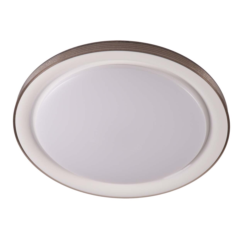 Luz de techo LED regulable para baño GRAŻYNA LED/72W/230V 3000-6000K diá. 51 cm IP44 gris + control remoto