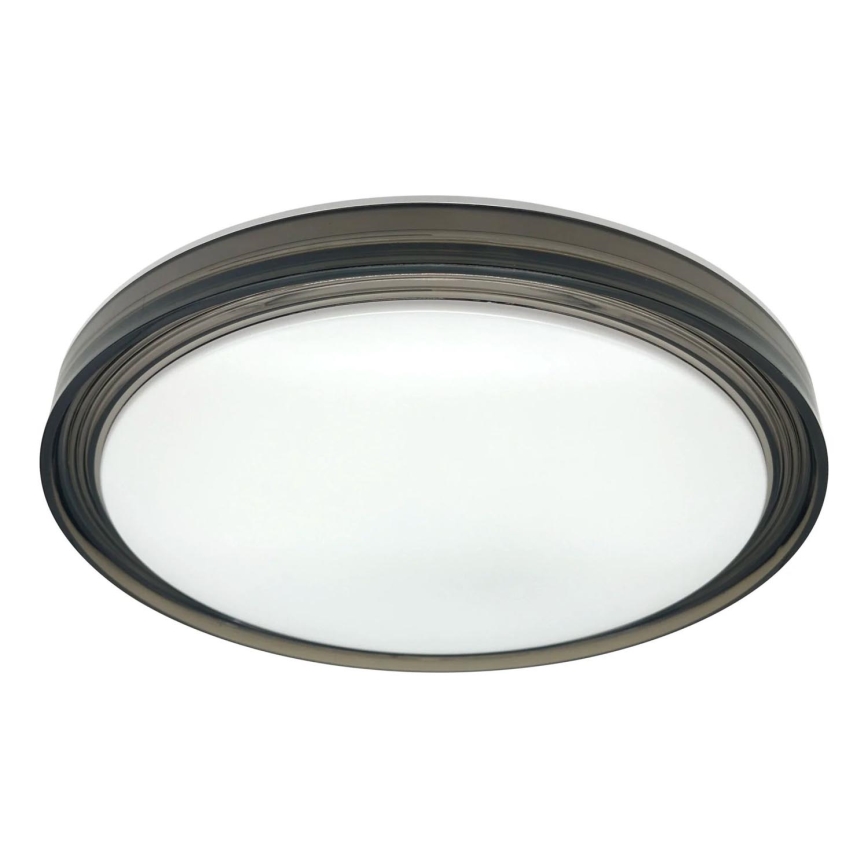 Plafón de baño LED regulable HALINA LED/48W/230V 3000-6000K d. 38 cm IP44 negro + control remoto