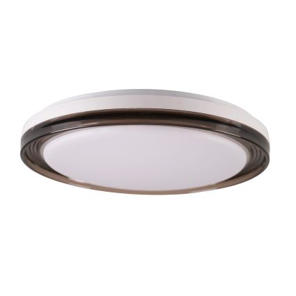 Plafón de baño LED regulable HALINA LED/48W/230V 3000-6000K d. 38 cm IP44 negro + control remoto