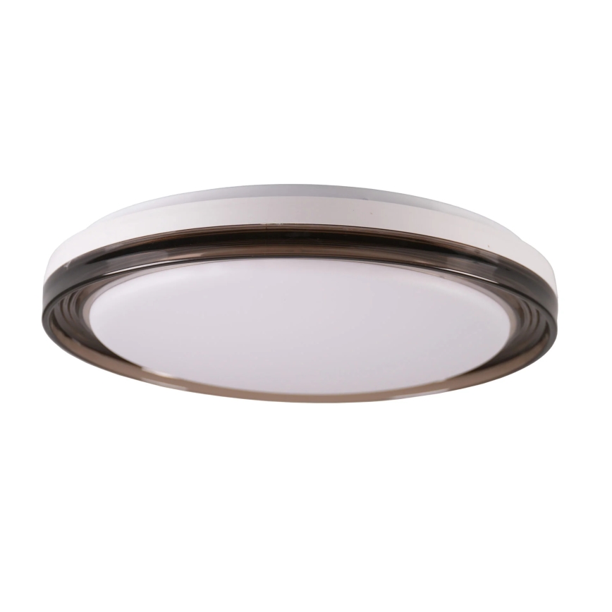 Plafón de baño LED regulable HALINA LED/48W/230V 3000-6000K d. 38 cm IP44 negro + control remoto