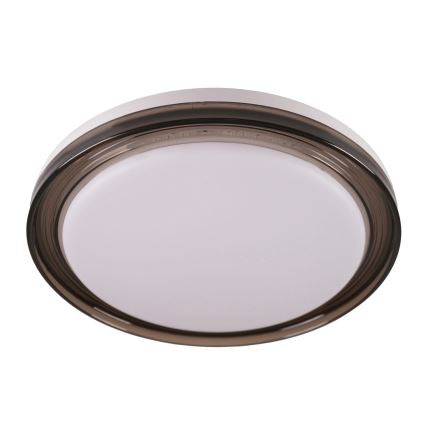 Plafón de baño LED regulable HALINA LED/48W/230V 3000-6000K d. 38 cm IP44 negro + control remoto
