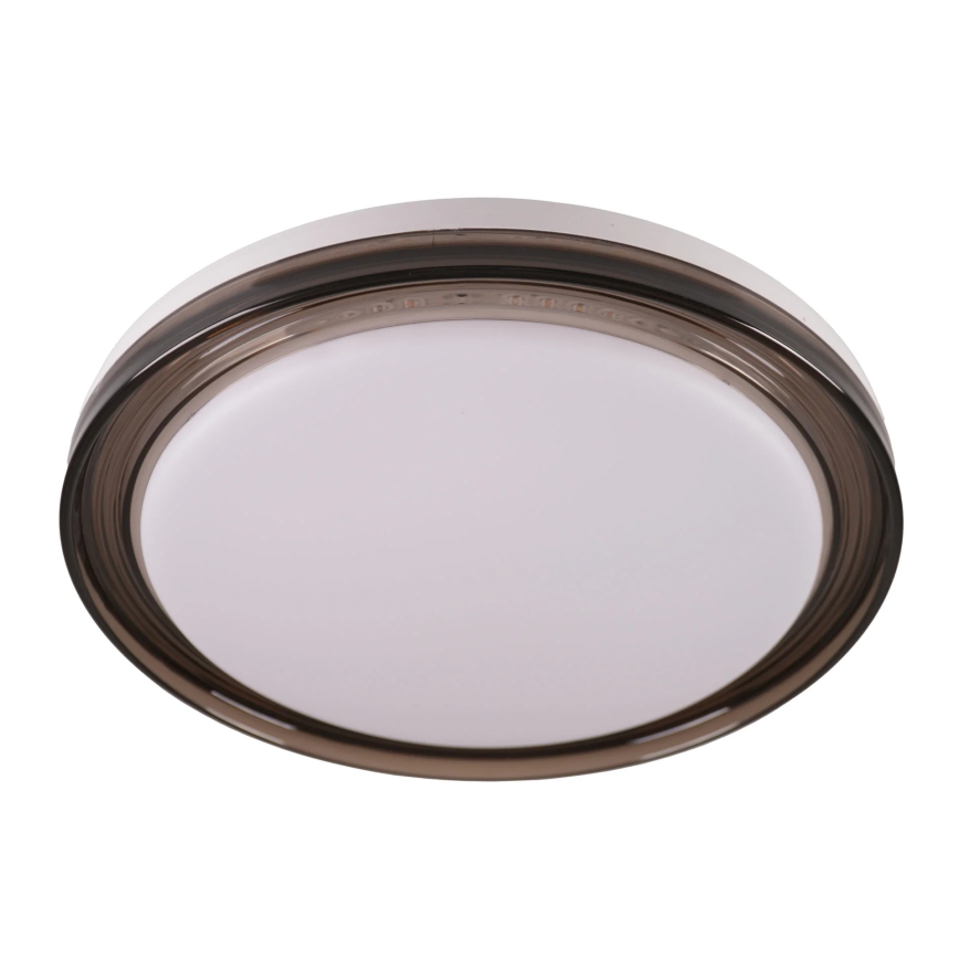 Plafón de baño LED regulable HALINA LED/48W/230V 3000-6000K d. 38 cm IP44 negro + control remoto