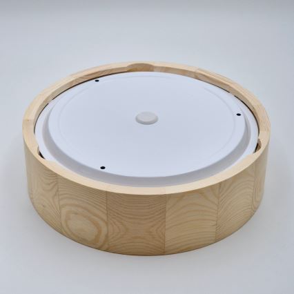Plafón de baño NATURAL 2xE27/15W/230V IP54 pino ø 27 cm