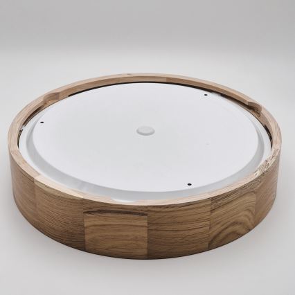 Plafón de baño OAK 3xE27/15W/230V roble ø 37 cm IP54