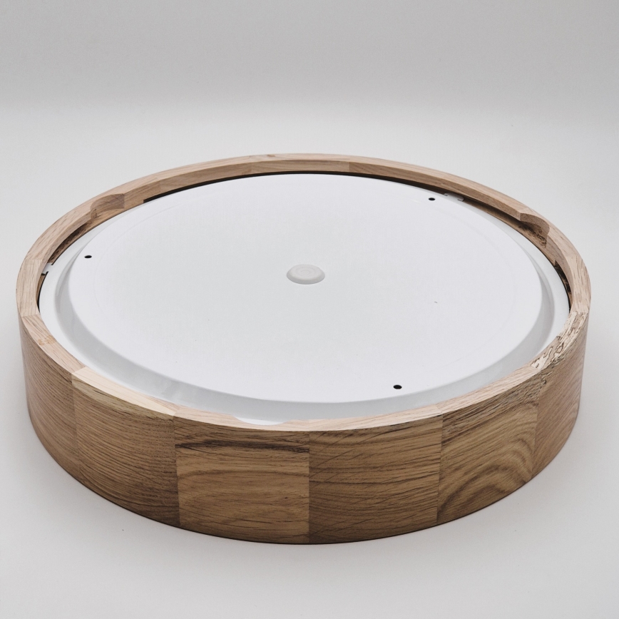 Plafón de baño OAK 3xE27/15W/230V roble ø 37 cm IP54