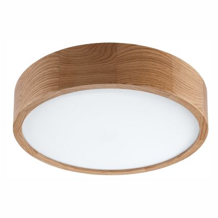 Plafón de baño OAK 3xE27/15W/230V roble ø 37 cm IP54