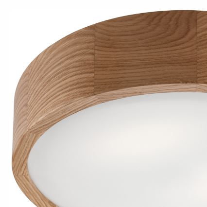 Plafón de baño OAK 3xE27/15W/230V roble ø 37 cm IP54