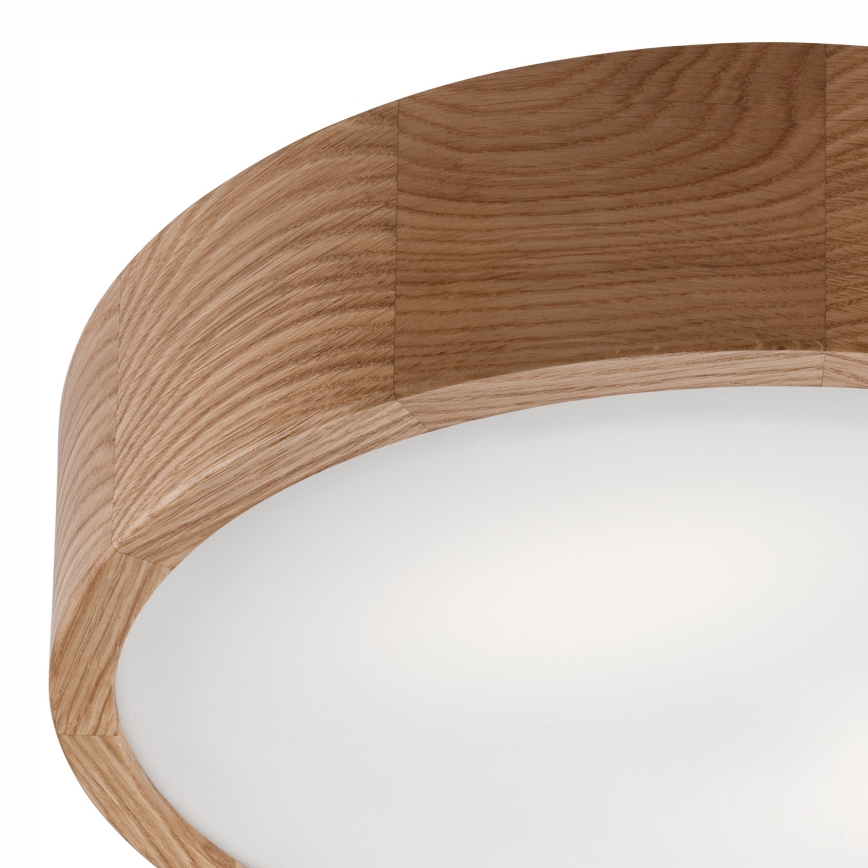 Plafón de baño OAK 3xE27/15W/230V roble ø 37 cm IP54
