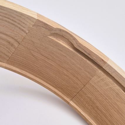 Plafón de baño OAK 3xE27/15W/230V roble ø 37 cm IP54