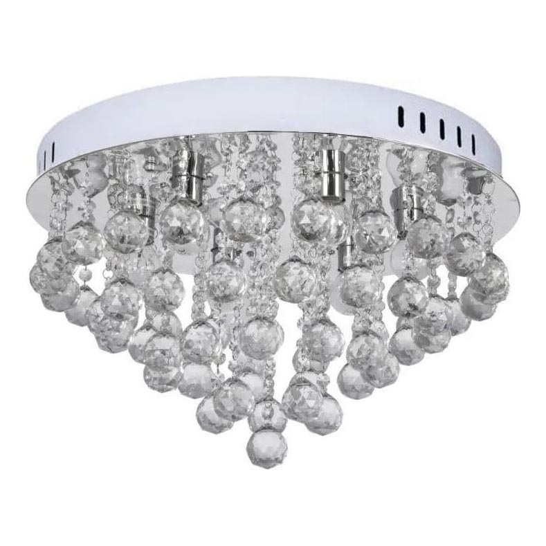 Plafón de cristal 6xE14/60W/230V