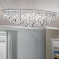 Plafón de cristal CRYSTALRIVER 21xG9/40W/230V cromo brillante