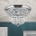 Plafón de cristal PLAFOND 3xE27/40W/230V diá. 35 cm cromo brillante