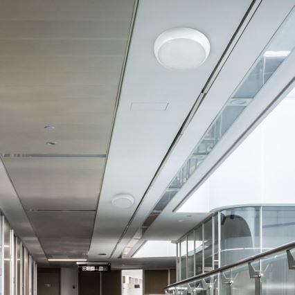 Plafón de emergencia LED con sensor LED/8W/16W/20W/230V IP65 3000/4000/6500K diá. 32 cm