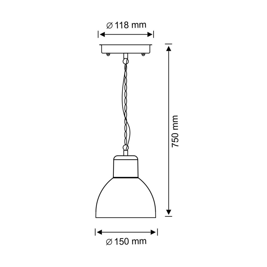 Plafón de exterior ARNE 1xE27/10W/230V IP44