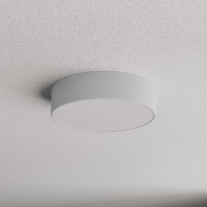 Plafón de exterior con sensor CLEO 2xE27/24W/230V ø 30 cm gris IP54