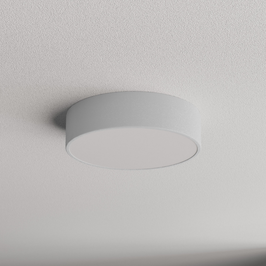 Plafón de exterior con sensor CLEO 2xE27/24W/230V ø 30 cm gris IP54