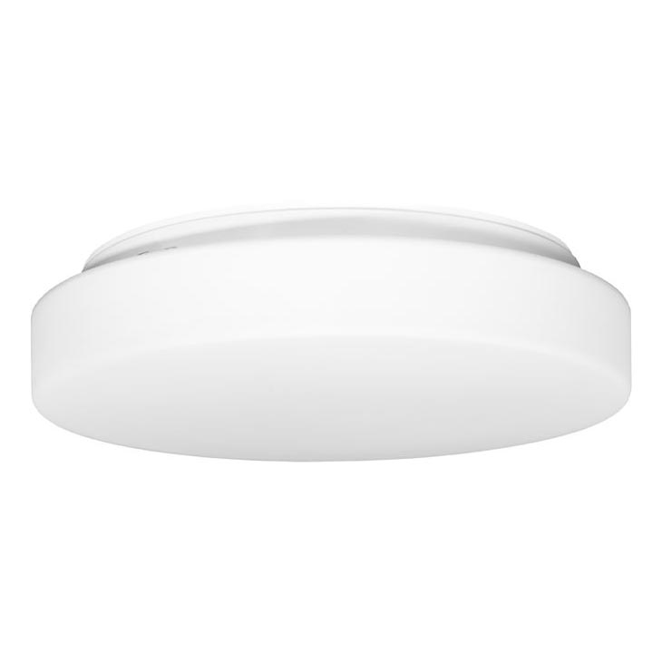 Plafón de exterior con sensor HECTOR 2xE27/60W/230V diá. 40 cm IP44 ópalo blanco