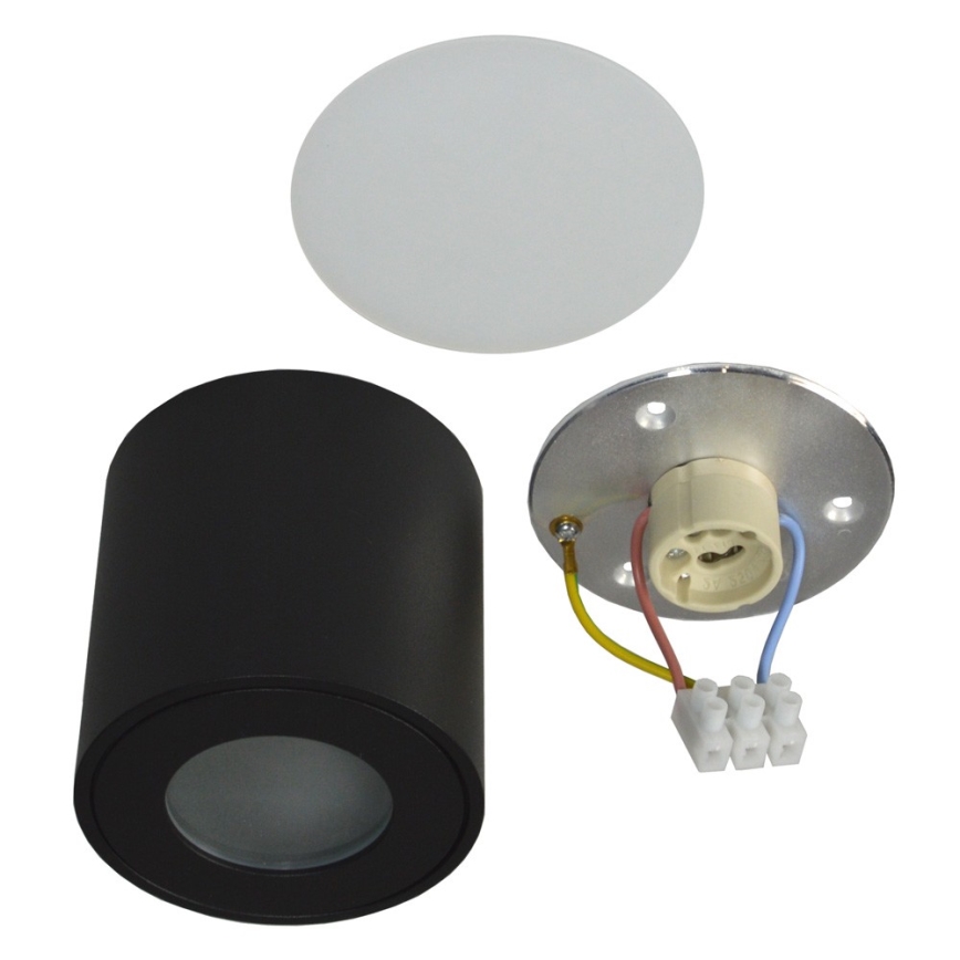 Plafón de exterior FARA 1xGU10/50W/230V IP54 negro