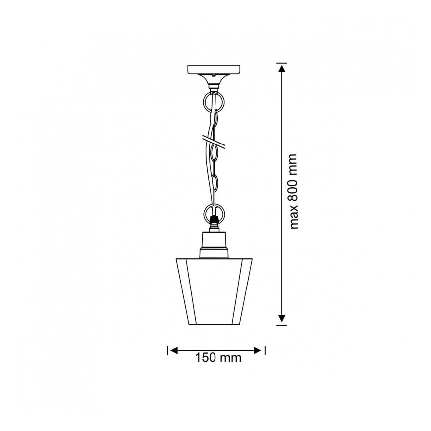 Plafón de exterior GIZA 1xE27/10W/230V IP44