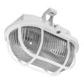 Plafón de exterior OVAL 1xE27/60W/230V IP44 blanco