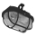 Plafón de exterior OVAL 1xE27/60W/230V IP44 negro