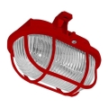 Plafón de exterior OVAL 1xE27/60W/230V IP44 rojo
