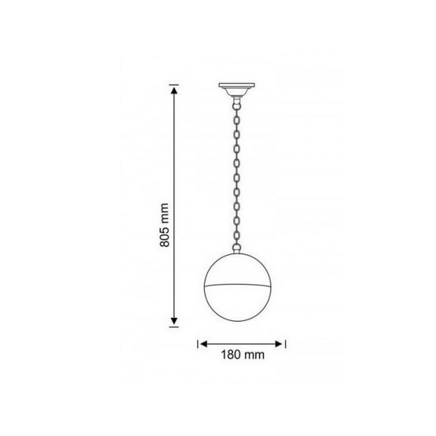 Plafón de exterior ULSA 1xE27/12W/230V IP44
