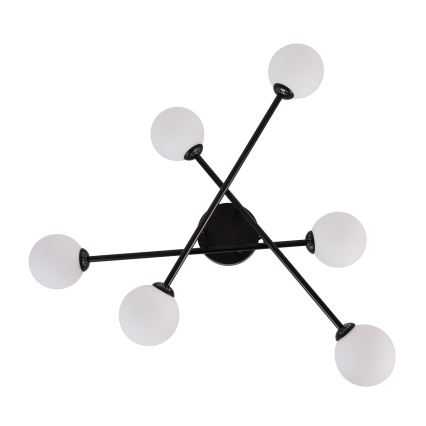 Plafón de techo DORADO 6xG9/28W/230V negro