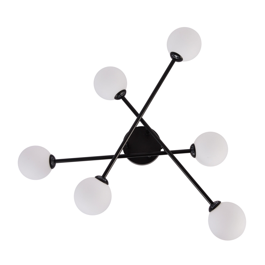 Plafón de techo DORADO 6xG9/28W/230V negro